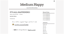 Desktop Screenshot of mediumhappy.com